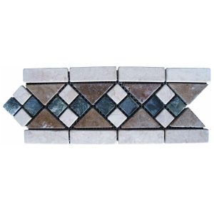 Natural Stone Mosaic Leylak Bordure