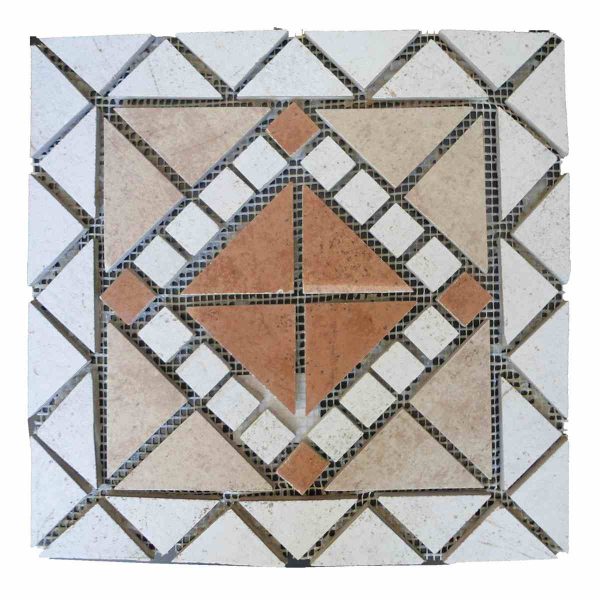 Ceramic decor netted meshed medallion