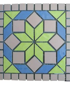 Ceramic decor netted meshed medallion