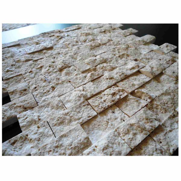 Classic Travertine split Face mosaic