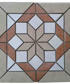 Netted meshed Ceramic decor mosaic medallion