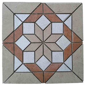 Netted meshed Ceramic decor mosaic medallion