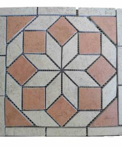 Netted meshed ceramic decor medallion