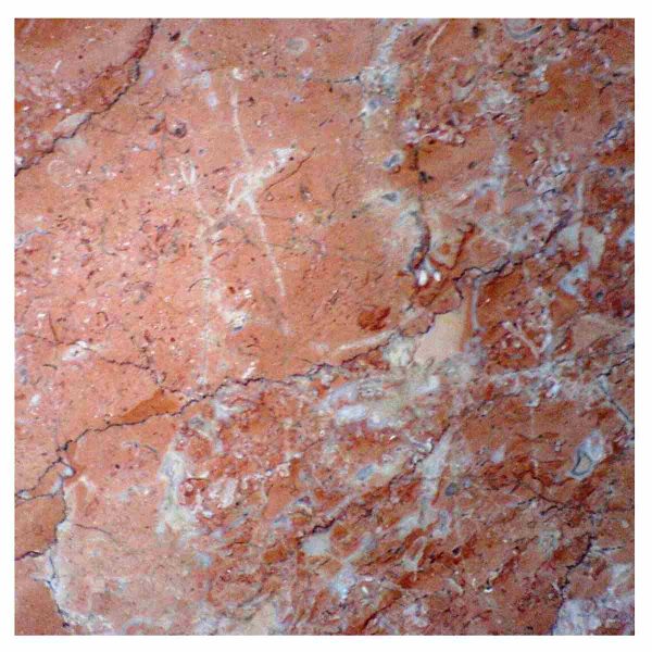 Red Orange Polished marble