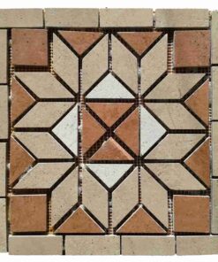 Netted meshed ceramic decor medallion