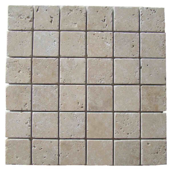 Classic Beige Travertine meshed netted mosaic