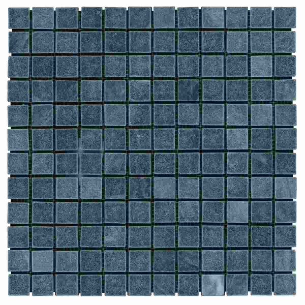 2,3x2,3 Nero Black marble meshed mosaic