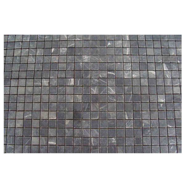 2,3x2,3 Nero Black marble meshed mosaic