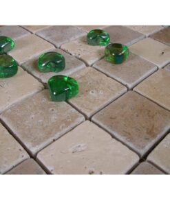 Classic Beige Noche Travertine meshed netted mosaic