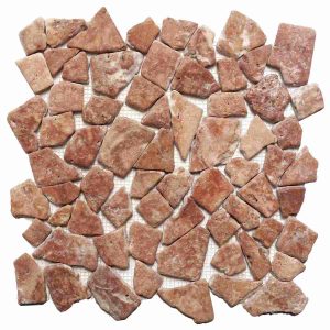 46741 Natural Stone Paladien Red Travertine mesh mosaic