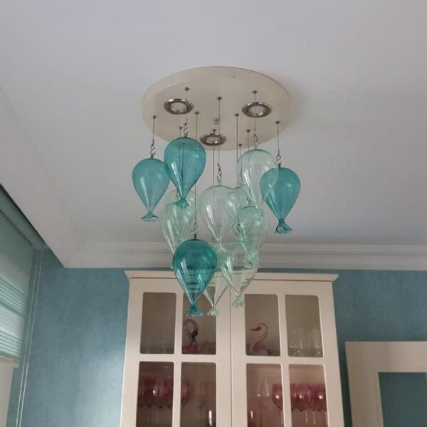 glass balloon chandelier