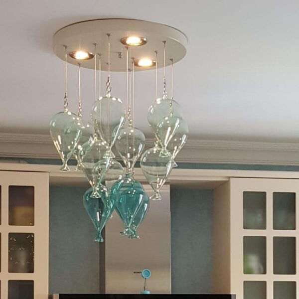 glass balloon chandelier