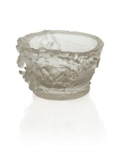 Cam Döküm Çiçekli Kase