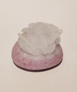 Döküm Beyaz Cam GÜL Kağıt Ağırlığı