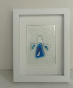 blue angel glass picture frame
