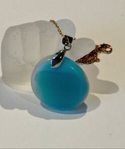 Gök Mavisi Tasarım Cam Kolye