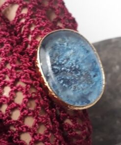 Gök Mavisi Tasarım Yüzük