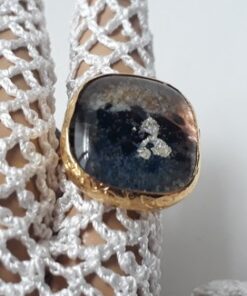 Gümüşlü "Salda Serisi" Cam Yüzük