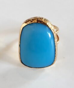 Mavi Turkuaz Sanatsal Yüzük