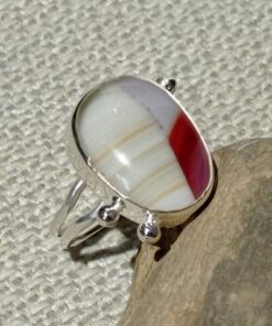 Gümüş Kaplama Tasarım Cam Yüzük