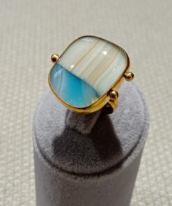 Renkli Tasarım Cam Yüzük