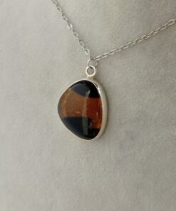 Alternative view of Ballı Siyah Elyapımı Kolye