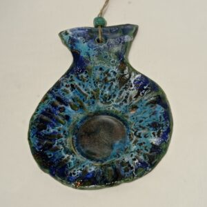 evil eye themed parliament black handmade ceramic wall ornament
