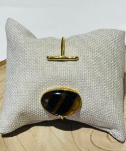 black brown glass fusion handmade bracelet