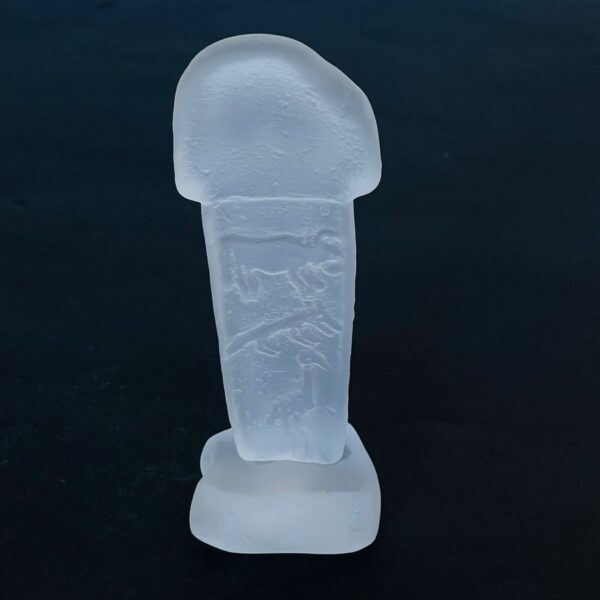 Ancient Gobeklitepe statuette with animal figures made with glass casting technique