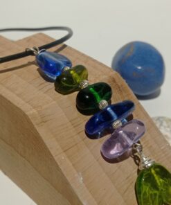 Alternative view of Rengarenk Balık Cam Kolye